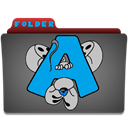 folder icon diddl leter A